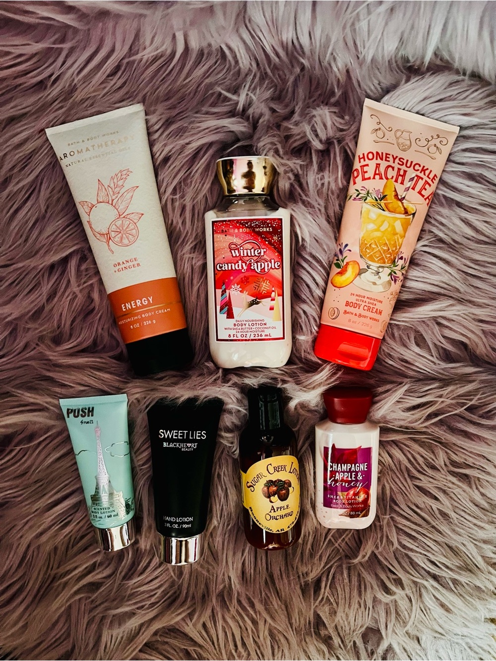 Bath & Body Works, Rue 21, and other body lotions